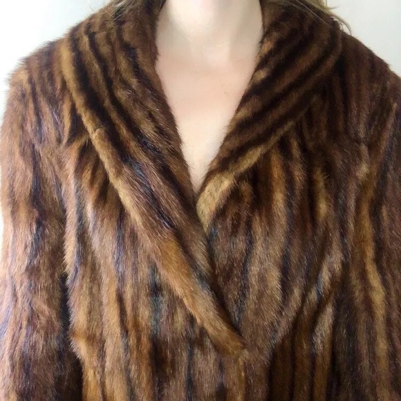 Vintage Mink Marmot Fur Coat - Picture 5 of 6